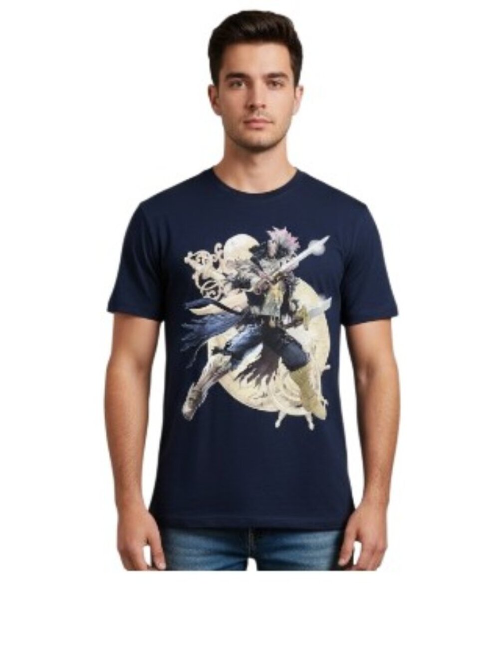 Soulcalibur VI Cervantes T-Shirt Men's Medium Loot Crate Blue Video Game Tee